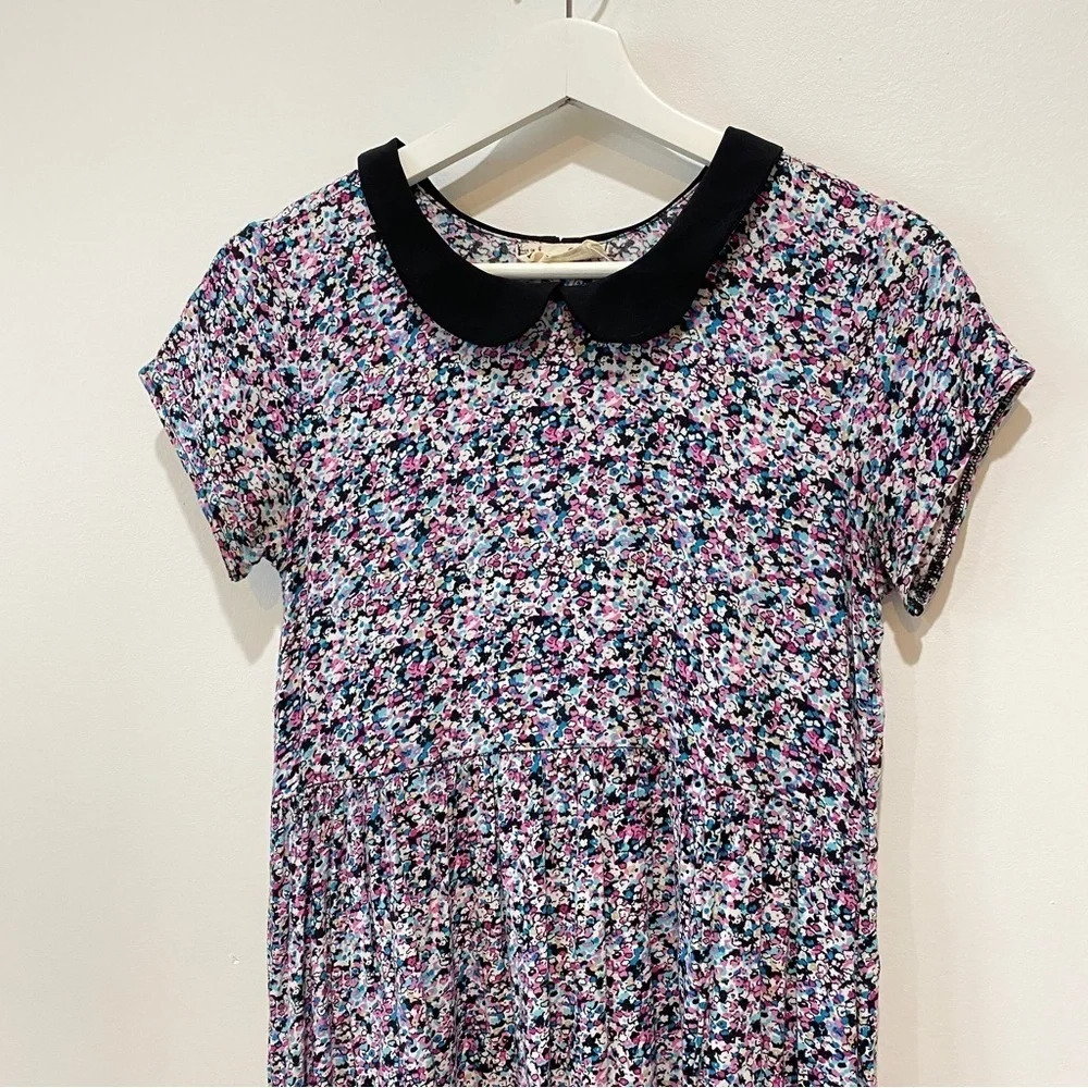 Urban Outfitters One & Only Babydoll Floral Dress Peter Pan Collar S - Picture 5 of 16
